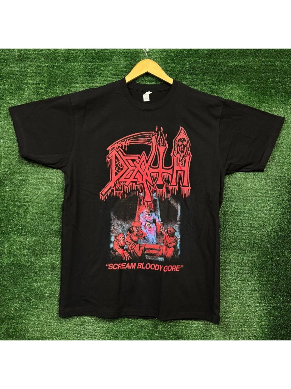 Death Scream Bloody Gore Death Metal Band T-Shirt Size Large